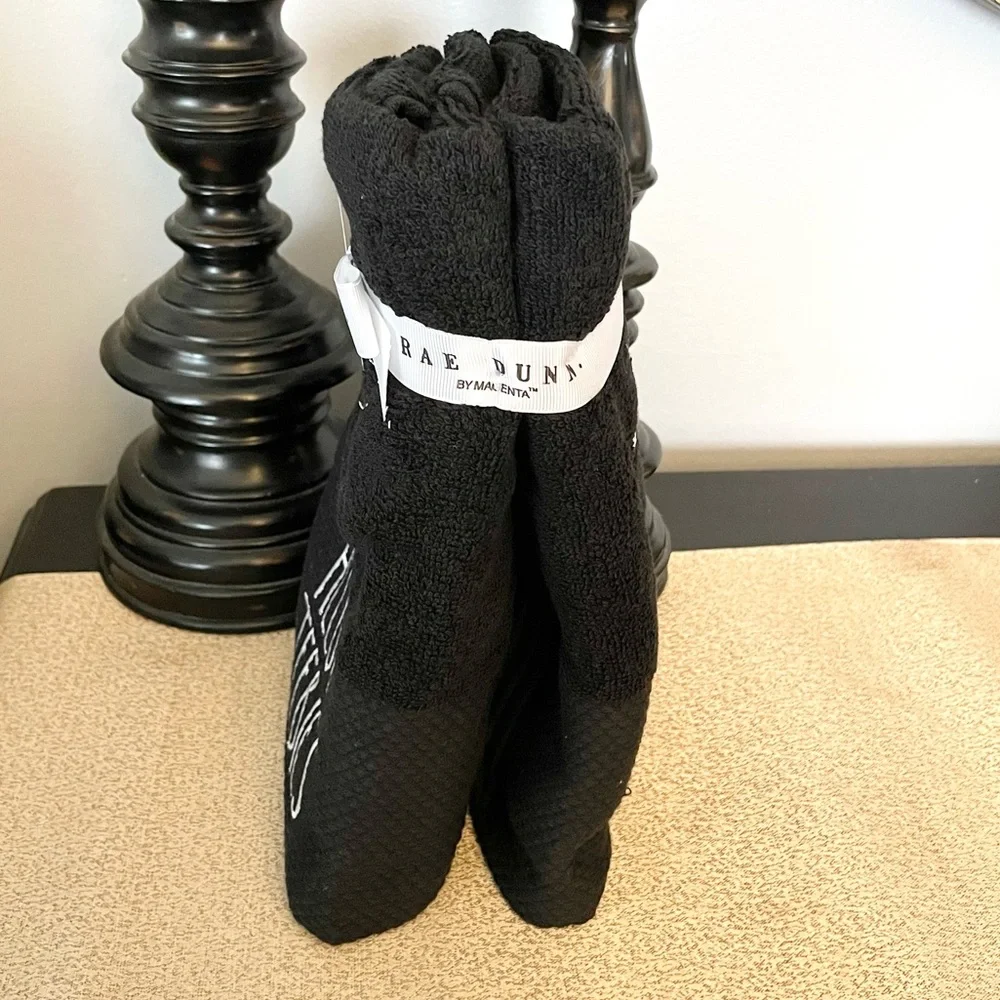 NWT Rae Dunn Set of 2 HEEBIE JEEBIES🕸 Hand Towels